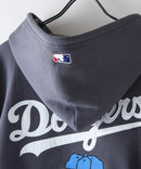 【PEANUTS/ピーナッツ】【ユニセックスデザインでリンクコーデにも◎】MLB×PEANUTS 裏起毛ジップパーカー 保温 キャラクター ドジャース ヤンキース ホワイトソックス