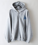 【PEANUTS/ピーナッツ】【ユニセックスデザインでリンクコーデにも◎】MLB×PEANUTS 裏起毛ジップパーカー 保温 キャラクター ドジャース ヤンキース ホワイトソックス