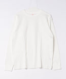 【HANES/ヘインズ】【体のラインを拾わないオーバーサイズシルエット】Thermal Top クルーネックロングスリーブTシャツ サステナブルコットン ワッフル編み オープンエンド糸 型崩れしにくい タグレス仕様 ユニセックス