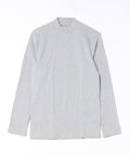 【HANES/ヘインズ】【しなやかでソフトな肌触りとしっかりとした保温力が特長】スムース起毛モックネックロンT サステナブルコットン チューブボディ タグレス仕様 ユニセックス