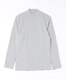 【HANES/ヘインズ】【しなやかでソフトな肌触りとしっかりとした保温力が特長】スムース起毛モックネックロンT サステナブルコットン チューブボディ タグレス仕様 ユニセックス