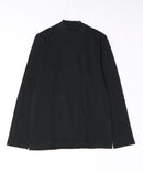 【HANES/ヘインズ】【しなやかでソフトな肌触りとしっかりとした保温力が特長】スムース起毛モックネックロンT サステナブルコットン チューブボディ タグレス仕様 ユニセックス