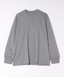 【HANES/ヘインズ】【身幅にゆとりを持たせたアメリカンスタイルのシルエット】1P T-SHIRTS MOKU クルーネックロングスリーブT 綿100% チューブボディ タグレス仕様 ブラインドステッチ ベーシック ユニセックス モクグレー ❘ジーンズメイト公式オンラインショップ