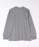 【HANES/ヘインズ】【身幅にゆとりを持たせたアメリカンスタイルのシルエット】1P T-SHIRTS MOKU クルーネックロングスリーブT 綿100% チューブボディ タグレス仕様 ブラインドステッチ ベーシック ユニセックス ❘ジーンズメイト公式オンラインショップ