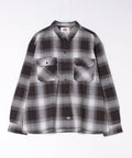 【DICKIES/ディッキーズ】【季節を問わず使いやすい、着回しの利く一着】ヘビーオンスネルチェックシャツ 綿100% オンブレチェック バッファローチェック ルーズシルエット ワークシャツ レイヤード ユニセックス