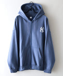 【PEANUTS/ピーナッツ】【ユニセックスデザインでリンクコーデにも◎】MLB×PEANUTS 裏起毛ジップパーカー 保温 キャラクター ドジャース ヤンキース ホワイトソックス
