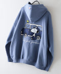 【PEANUTS/ピーナッツ】【ユニセックスデザインでリンクコーデにも◎】MLB×PEANUTS 裏起毛ジップパーカー 保温 キャラクター ドジャース ヤンキース ホワイトソックス
