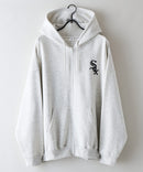 【PEANUTS/ピーナッツ】【ユニセックスデザインでリンクコーデにも◎】MLB×PEANUTS 裏起毛ジップパーカー 保温 キャラクター ドジャース ヤンキース ホワイトソックス