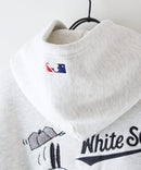 【PEANUTS/ピーナッツ】【ユニセックスデザインでリンクコーデにも◎】MLB×PEANUTS 裏起毛ジップパーカー 保温 キャラクター ドジャース ヤンキース ホワイトソックス