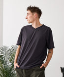 【HEAT BLOCKER/ヒートブロッカー】【まるで着る日傘！遮熱＆UVカット】コットンライク VネックTシャツ 吸水速乾 アンチピリング イージーケア ユニセックス