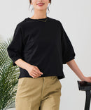 【汗染みの目立ちにくいTシャツ ZEROSTAIN/ゼロステイン】バルーン袖Tシャツ レディース 撥水・汗染み防止 多機能Tシャツ zo ❘ジーンズメイト公式オンラインショップ