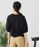 【汗染みの目立ちにくいTシャツ ZEROSTAIN/ゼロステイン】バルーン袖Tシャツ レディース 撥水・汗染み防止 多機能Tシャツ zo ❘ジーンズメイト公式オンラインショップ