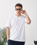 【HEAT BLOCKER/ヒートブロッカー】【まるで着る日傘！遮熱＆UVカット】コットンライク VネックTシャツ 吸水速乾 アンチピリング イージーケア ユニセックス