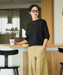 【汗染みの目立ちにくいTシャツ ZEROSTAIN/ゼロステイン】バルーン袖Tシャツ レディース 撥水・汗染み防止 多機能Tシャツ zo ❘ジーンズメイト公式オンラインショップ