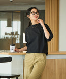 【汗染みの目立ちにくいTシャツ ZEROSTAIN/ゼロステイン】バルーン袖Tシャツ レディース 撥水・汗染み防止 多機能Tシャツ zo ❘ジーンズメイト公式オンラインショップ