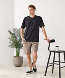 【HEAT BLOCKER/ヒートブロッカー】【まるで着る日傘！遮熱＆UVカット】コットンライク VネックTシャツ 吸水速乾 アンチピリング イージーケア ユニセックス
