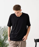 【HEAT BLOCKER/ヒートブロッカー】【まるで着る日傘！遮熱＆UVカット】コットンライク VネックTシャツ 吸水速乾 アンチピリング イージーケア ユニセックス