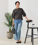 【汗染みの目立ちにくいTシャツ ZEROSTAIN/ゼロステイン】バルーン袖Tシャツ レディース 撥水・汗染み防止 多機能Tシャツ zo ❘ジーンズメイト公式オンラインショップ