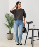 【汗染みの目立ちにくいTシャツ ZEROSTAIN/ゼロステイン】バルーン袖Tシャツ レディース 撥水・汗染み防止 多機能Tシャツ zo ❘ジーンズメイト公式オンラインショップ