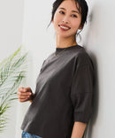 【汗染みの目立ちにくいTシャツ ZEROSTAIN/ゼロステイン】バルーン袖Tシャツ レディース 撥水・汗染み防止 多機能Tシャツ zo ❘ジーンズメイト公式オンラインショップ