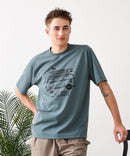 【HEAT BLOCKER/ヒートブロッカー】【まるで着る日傘！遮熱＆UVカット】コットンライク プリントTシャツ レトロサーフ 吸水速乾 アンチピリング イージーケア ユニセックス