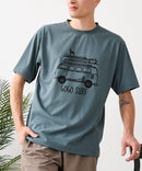 【HEAT BLOCKER/ヒートブロッカー】【まるで着る日傘！遮熱＆UVカット】コットンライク プリントTシャツ レトロサーフ 吸水速乾 アンチピリング イージーケア ユニセックス