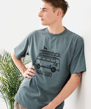 【HEAT BLOCKER/ヒートブロッカー】【まるで着る日傘！遮熱＆UVカット】コットンライク プリントTシャツ レトロサーフ 吸水速乾 アンチピリング イージーケア ユニセックス