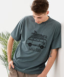 【HEAT BLOCKER/ヒートブロッカー】【まるで着る日傘！遮熱＆UVカット】コットンライク プリントTシャツ レトロサーフ 吸水速乾 アンチピリング イージーケア ユニセックス
