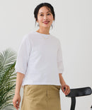 【汗染みの目立ちにくいTシャツ ZEROSTAIN/ゼロステイン】バルーン袖Tシャツ レディース 撥水・汗染み防止 多機能Tシャツ zo ❘ジーンズメイト公式オンラインショップ