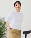 【汗染みの目立ちにくいTシャツ ZEROSTAIN/ゼロステイン】バルーン袖Tシャツ レディース 撥水・汗染み防止 多機能Tシャツ zo ❘ジーンズメイト公式オンラインショップ