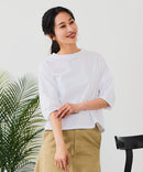 【汗染みの目立ちにくいTシャツ ZEROSTAIN/ゼロステイン】バルーン袖Tシャツ レディース 撥水・汗染み防止 多機能Tシャツ zo ❘ジーンズメイト公式オンラインショップ