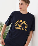 【HEAT BLOCKER/ヒートブロッカー】【まるで着る日傘！遮熱＆UVカット】コットンライク プリントTシャツ レトロサーフ 吸水速乾 アンチピリング イージーケア ユニセックス