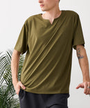 【HEAT BLOCKER/ヒートブロッカー】【まるで着る日傘！遮熱＆UVカット】コットンライク キーネックTシャツ 吸水速乾 アンチピリング イージーケア ユニセックス
