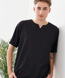 【HEAT BLOCKER/ヒートブロッカー】【まるで着る日傘！遮熱＆UVカット】コットンライク キーネックTシャツ 吸水速乾 アンチピリング イージーケア ユニセックス