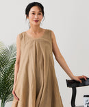 【C-FORT POINT/フォートポイント】インド綿 無地ノースリーブワンピース ❘ジーンズメイト公式オンラインショップ