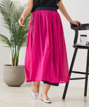 【C-FORT POINT/フォートポイント】インド綿 無地パンツスカート ❘ジーンズメイト公式オンラインショップ