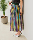 【C-FORT POINT/フォートポイント】インド綿 総柄パンツスカート ❘ジーンズメイト公式オンラインショップ