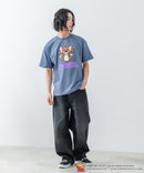 新柄追加！！【TOM AND JERRY/トムとジェリー】オリジナルデザイン 刺繍 Tシャツ ジェリー タフィー ドロップショルダー ビッグシルエット ユニセックス キャラクター