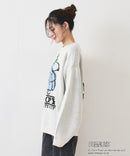 【SEQUENZ/シークエンズ】TP C/N KNIT/スヌーピー ニット クルーネック ワイドシルエット ジャガード
