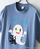 【ねないこだれだ】【コットン100％のしっかりした生地 ドロップショルダー】オリジナルデザイン 刺繍Tシャツ せなけいこ 絵本 コラボ キャラクター 半袖 ユニセックス おばけ グッズ かわいい