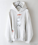 【MOOMIN/ムーミン】【ユニセックスデザインでリンクコーデにも◎】裏起毛プルオーバーパーカー フーディ 保温 キャラクター ムーミン ニョロニョロ リトルミイ スティンキー