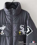 【PEANUTS×MLB】オリジナルデザイン ナイロンパファージャケット 中綿ジャケット ヤンキース ドジャース ホワイトソックス