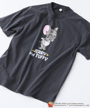 【TOMANDJERRY/トムとジェリー】オリジナルデザイン ジェリー タフィー パウダーブリーチ 加工 Tシャツ ドロップショルダー ビッグシルエット ヴィンテージライク 古着ライク ユニセックス キャラクター