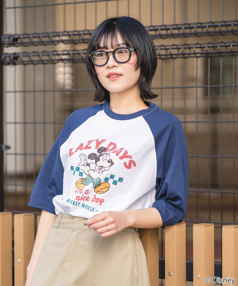 DISNEY/ディズニー】ラグラン7分袖Tシャツ