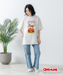 『グレムリン』 オリジナルデザイン 刺繍 Tシャツ ギズモ ドロップショルダー ビッグシルエット ユニセックス キャラクター