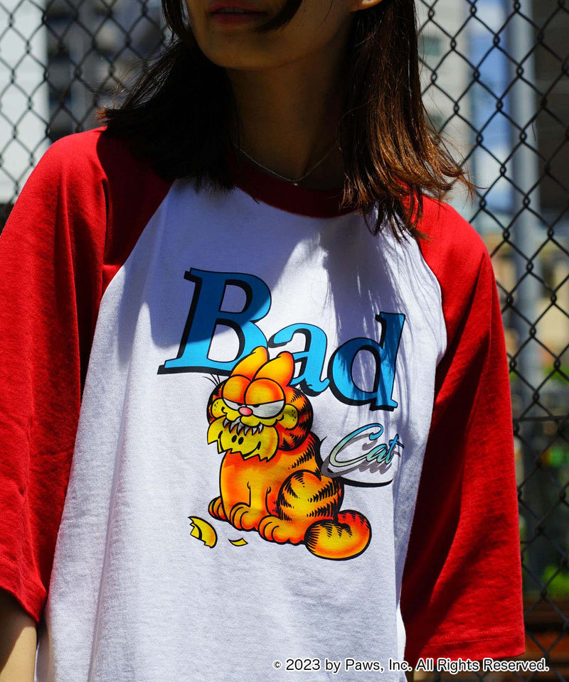 Garfield】 ガーフィールド コラボ ラグラン Tシャツ Y2K ストリート