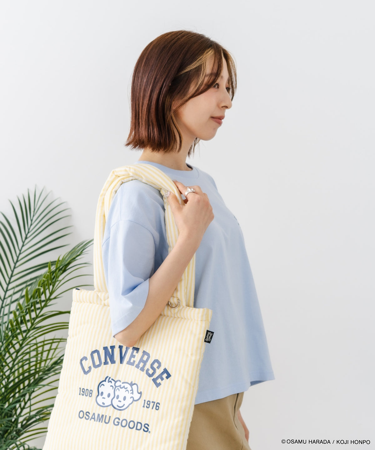CONVERSE/コンバース】CONVERSE×OSAMUGOODS 天竺 バックプリントTシャツ