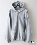 【PEANUTS/ピーナッツ】【ユニセックスデザインでリンクコーデにも◎】MLB×PEANUTS 裏起毛ジップパーカー 保温 キャラクター ドジャース ヤンキース ホワイトソックス