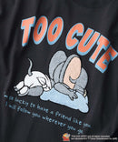 【TOM and JERRY/トムとジェリー】オリジナルデザインTシャツ 刺繍 ドロップショルダー ユニセックス