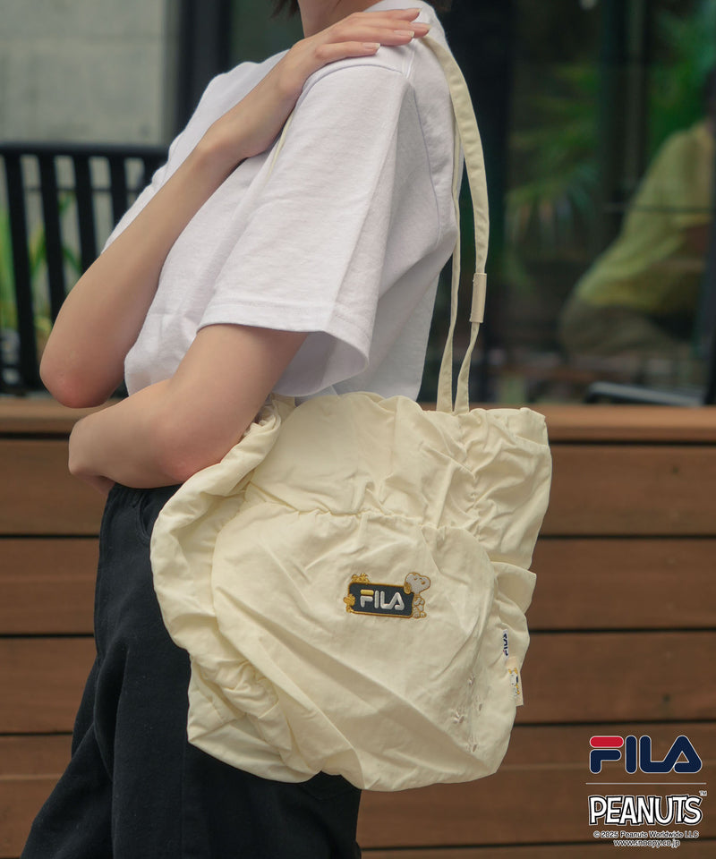 FILA/フィラ × PEANUTS/ピーナッツ】刺繍 トートバッグ